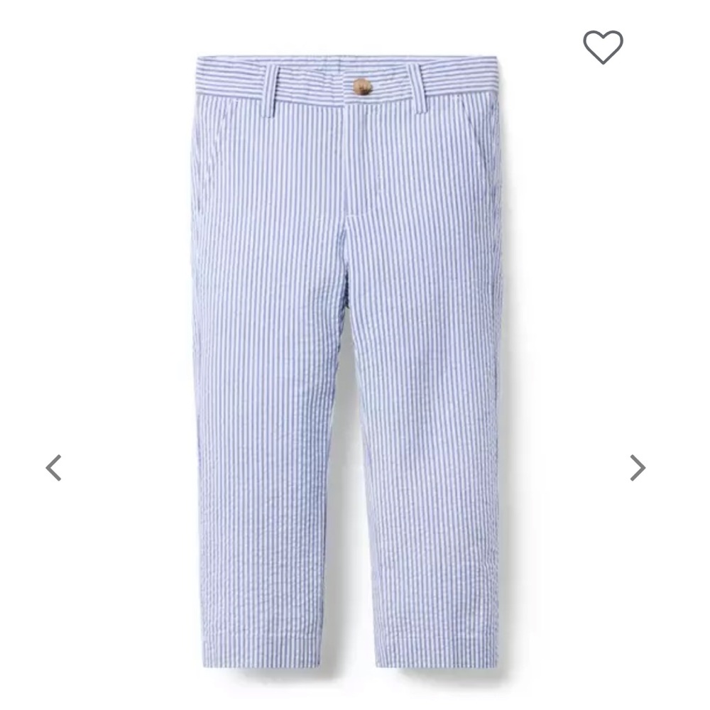 NWT- Janie and Jack Navy and White Striped Trousers